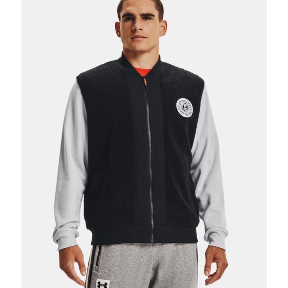 New UA Rival Fleece Alma Mater Bomber Jacket - Picture 6 of 9